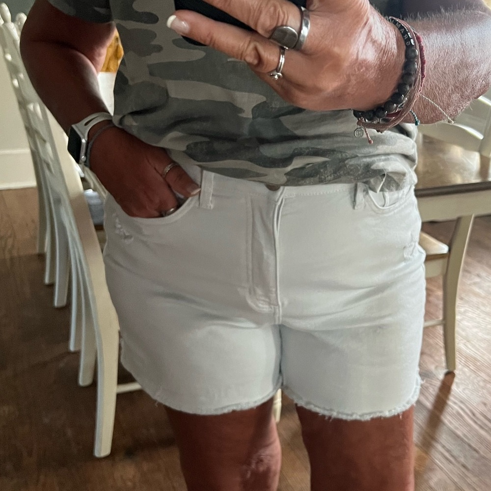 Lauren Conrad White Stretch Demin Short